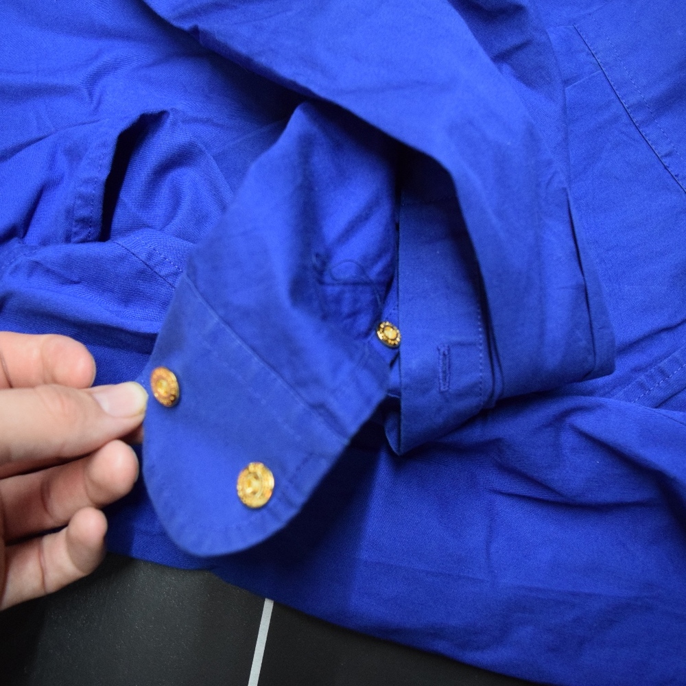 RALPH LAUREN GOLD DETAILED BUTTON DOWN